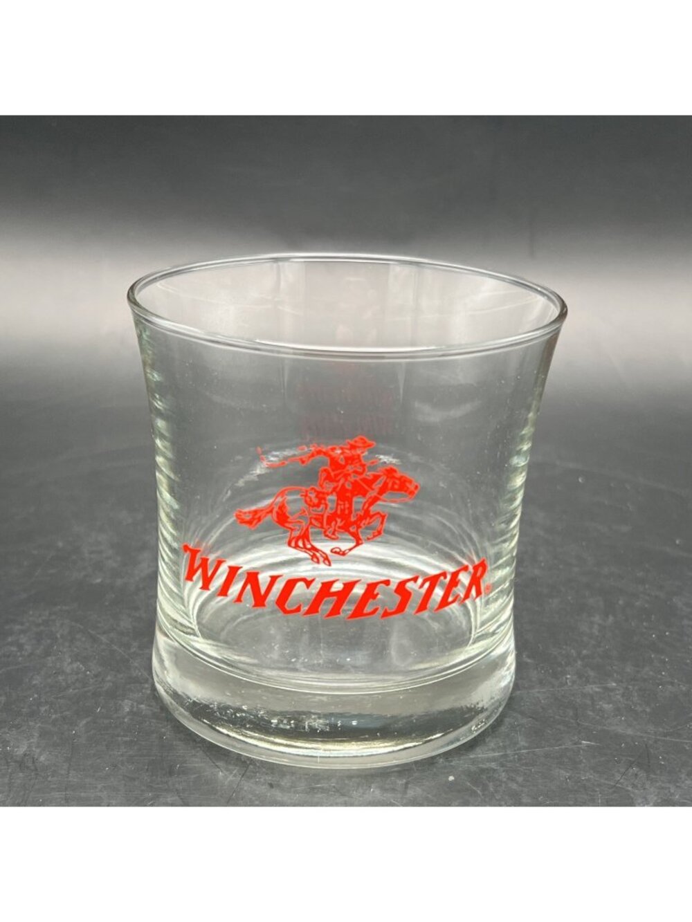 Winchester Whiskey Rocks Glasses - Red Horse Rider Logo